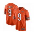 Chicago Bears #9 Nick Foles Orange 100th Season Game Team Color Jersey