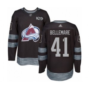 Colorado Avalanche #41 Pierre-Edouard Bellemare Authentic Black 1917-2017 100th Anniversary Hockey Jersey