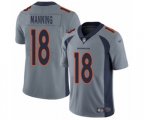 Denver Broncos #18 Peyton Manning Limited Silver Inverted Legend Football Jersey