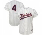 Minnesota Twins #4 Paul Molitor Replica Cream Alternate Cool Base Baseball Jersey