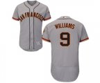 San Francisco Giants #9 Matt Williams Grey Road Flex Base Authentic Collection Baseball Jersey
