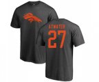 Denver Broncos #27 Steve Atwater Ash One Color T-Shirt