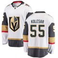 Vegas Golden Knights #55 Keegan Kolesar Authentic White Away Fanatics Branded Breakaway NHL Jersey