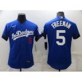 Los Angeles Dodgers #5 Freddie Freeman Blue City Player Jerseys
