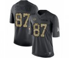 Green Bay Packers #87 Jace Sternberger Limited Black 2016 Salute to Service Football Jersey