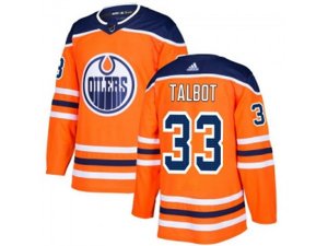 Edmonton Oilers #33 Cam Talbot Orange Home Authentic Stitched NHL Jers