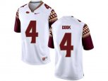 2016 Men's Florida State Seminoles Dalvin Cook #4 College Football Limited Jersey - White