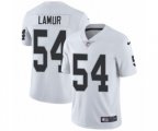 Oakland Raiders #54 Emmanuel Lamur White Vapor Untouchable Limited Player NFL Jersey
