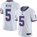 New York Giants #5 Davis Webb Limited White Rush Vapor Untouchable NFL Jersey