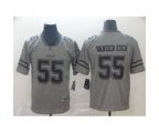 Dallas Cowboys #55 Leighton Vander Esch Limited Gray Rush Gridiron Football Jersey