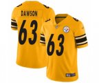 Pittsburgh Steelers #63 Dermontti Dawson Limited Gold Inverted Legend Football Jersey