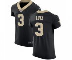 New Orleans Saints #3 Wil Lutz Black Team Color Vapor Untouchable Elite Player Football Jersey