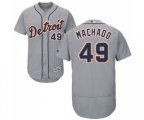 Detroit Tigers #49 Dixon Machado Grey Road Flex Base Authentic Collection Baseball Jersey