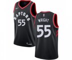 Toronto Raptors #55 Delon Wright Swingman Black Alternate NBA Jersey Statement Edition