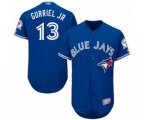 Toronto Blue Jays #13 Lourdes Gurriel Jr. Blue Alternate Flex Base Authentic Collection Baseball Player Jersey
