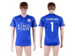 Leicester City #1 Schmeichel Home Soccer Country Jersey