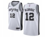 San Antonio Spurs #12 LaMarcus Aldridge Swingman White Home NBA Jersey - Association Edition