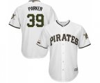 Pittsburgh Pirates #39 Chad Kuhl Replica White Alternate Cool Base Baseball Jersey