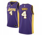 Los Angeles Lakers #4 Byron Scott Swingman Purple NBA Jersey - Statement Edition