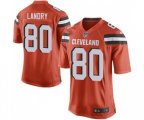 Cleveland Browns #80 Jarvis Landry Game Orange Alternate Football Jersey