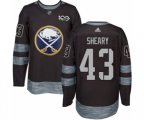 Adidas Buffalo Sabres #43 Conor Sheary Authentic Black 1917-2017 100th Anniversary NHL Jersey