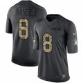 Los Angeles Chargers #8 Drew Kaser Limited Black 2016 Salute to Service NFL Jersey