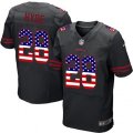 San Francisco 49ers #28 Carlos Hyde Elite Black Alternate USA Flag Fashion NFL Jersey