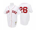 1987 Boston Red Sox #26 Wade Boggs Replica White Throwback Baseball Jersey