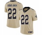 New Orleans Saints #22 Chauncey Gardner-Johnson Limited Gold Inverted Legend Football Jersey