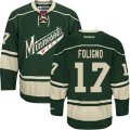 Minnesota Wild #17 Marcus Foligno Premier Green Third NHL Jersey