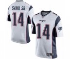 New England Patriots #14 Mohamed Sanu Sr Game White Football Jersey