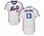 New York Mets Luis Guillorme White Alternate Flex Base Authentic Collection Baseball Player Jersey