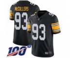 Pittsburgh Steelers #93 Dan McCullers Black Alternate Vapor Untouchable Limited Player 100th Season Football Jersey