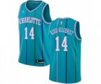 Charlotte Hornets #14 Michael Kidd-Gilchrist Authentic Aqua Hardwood Classics Basketball Jersey