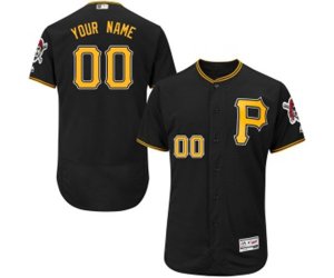 Pittsburgh Pirates Customized Black Alternate Flex Base Authentic Collection Baseball Jersey