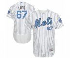 New York Mets Seth Lugo Authentic White 2016 Father's Day Fashion Flex Base Baseball Player Jersey