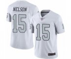 Oakland Raiders #15 J. Nelson Limited White Rush Vapor Untouchable Football Jersey