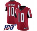 Atlanta Falcons #10 Steve Bartkowski Red Team Color Vapor Untouchable Limited Player 100th Season Football Jersey