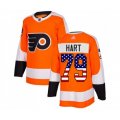 Philadelphia Flyers #79 Carter Hart Authentic Orange USA Flag Fashion Hockey Jersey