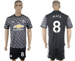 2017-18 Manchester United 8 MATA Away Soccer Jersey