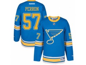 Reebok St. Louis Blues #57 David Perron Authentic Blue 2017 Winter Classic NHL Jersey