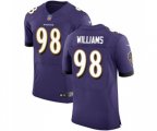 Baltimore Ravens #98 Brandon Williams Elite Purple Team Color Football Jersey
