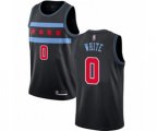 Chicago Bulls #0 Coby White Authentic Black Basketball Jersey - City Edition