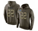 Dallas Cowboys #22 Emmitt Smith Green Salute To Service Men's Pullover Hoodie