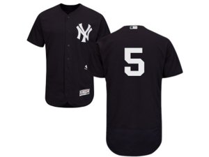 New York Yankees #5 Joe DiMaggio Navy Flexbase Authentic Collection MLB Jersey