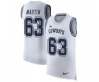 Dallas Cowboys #63 Marcus Martin White Rush Player Name & Number Tank Top Football Jersey