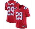 New England Patriots #29 Duke Dawson Red Alternate Vapor Untouchable Limited Player Football Jersey