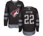 Arizona Coyotes #22 Barrett Hayton Authentic Black 1917-2017 100th Anniversary Hockey Jersey