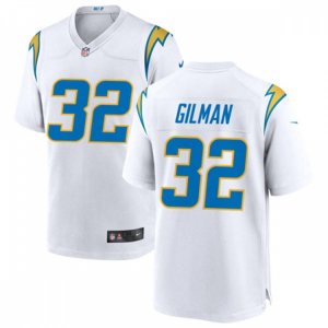 Los Angeles Chargers #32 Alohi Gilman Nike White Vapor Limited Jersey