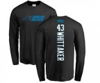 Carolina Panthers #43 Fozzy Whittaker Black Backer Long Sleeve T-Shirt
